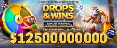 Banner promocional de Drop Wins en la plataforma de Palpitos